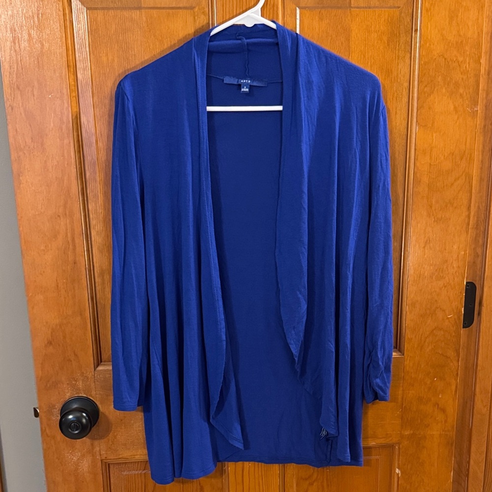Apt. 9 Royal Blue Open-Front Cardigan